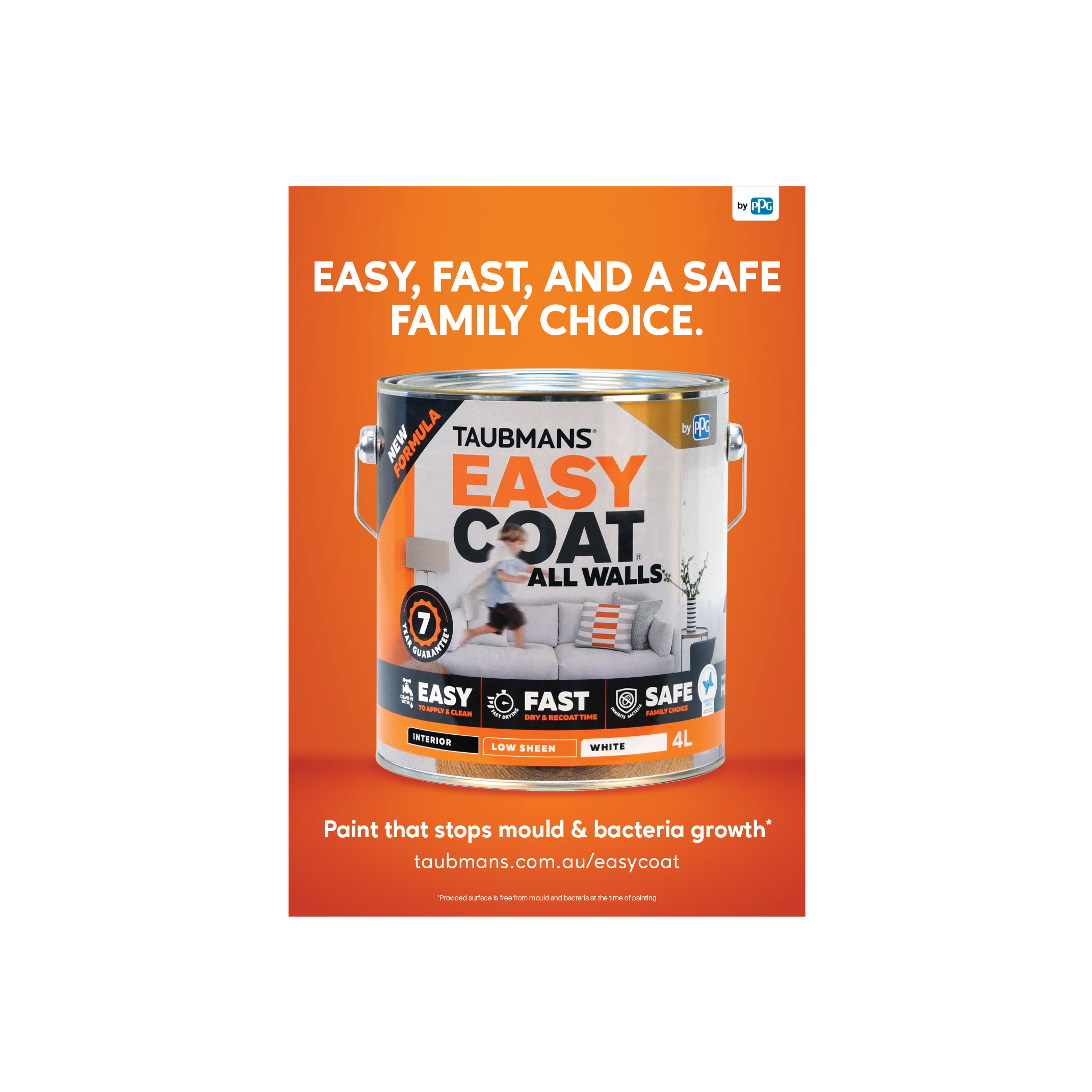 S33243 Easy Coat All Walls A4 Counter Card The PPG Marketplace